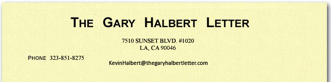 Cabeçalho da newsletter The Gary Halbert Letter